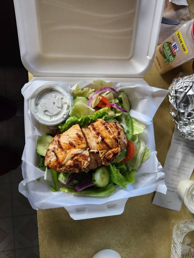 Chicken Gyro Salad.