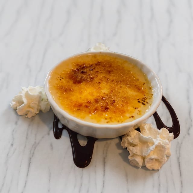 Crème Brulee.